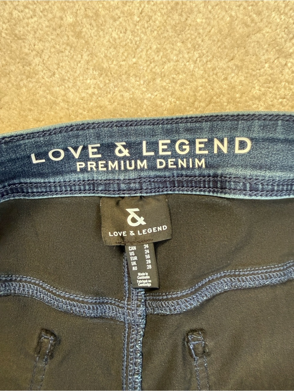 Love & Legend Dark Indigo Skinny Jeans - Picture 2 of 4